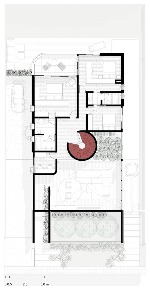 Pavimento superior da Casa Vermelha